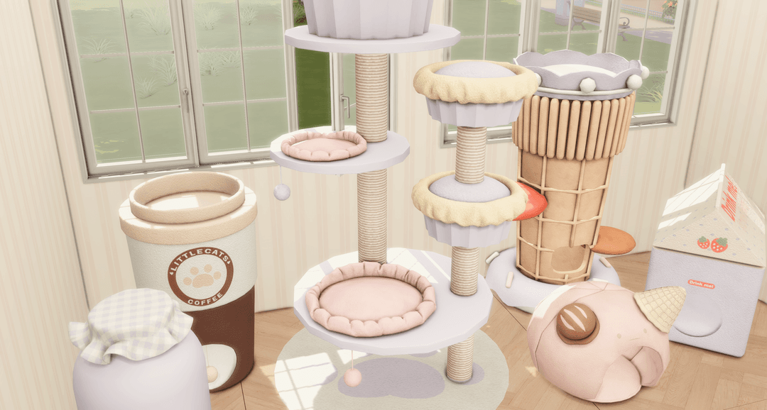 Галерея мода Набор лежанок для питомцев Sweetheart Set #2